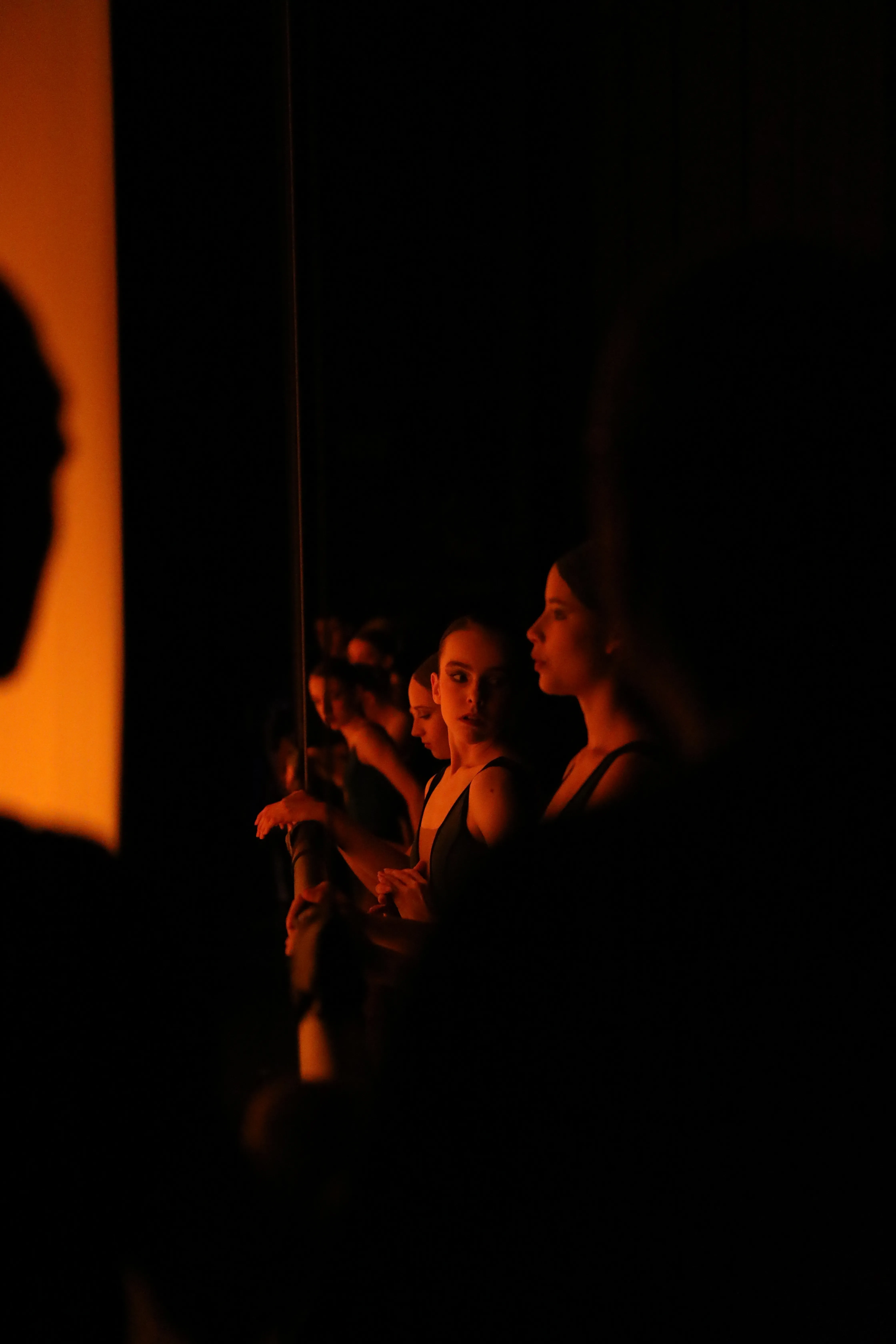 ballet dancer shadow light